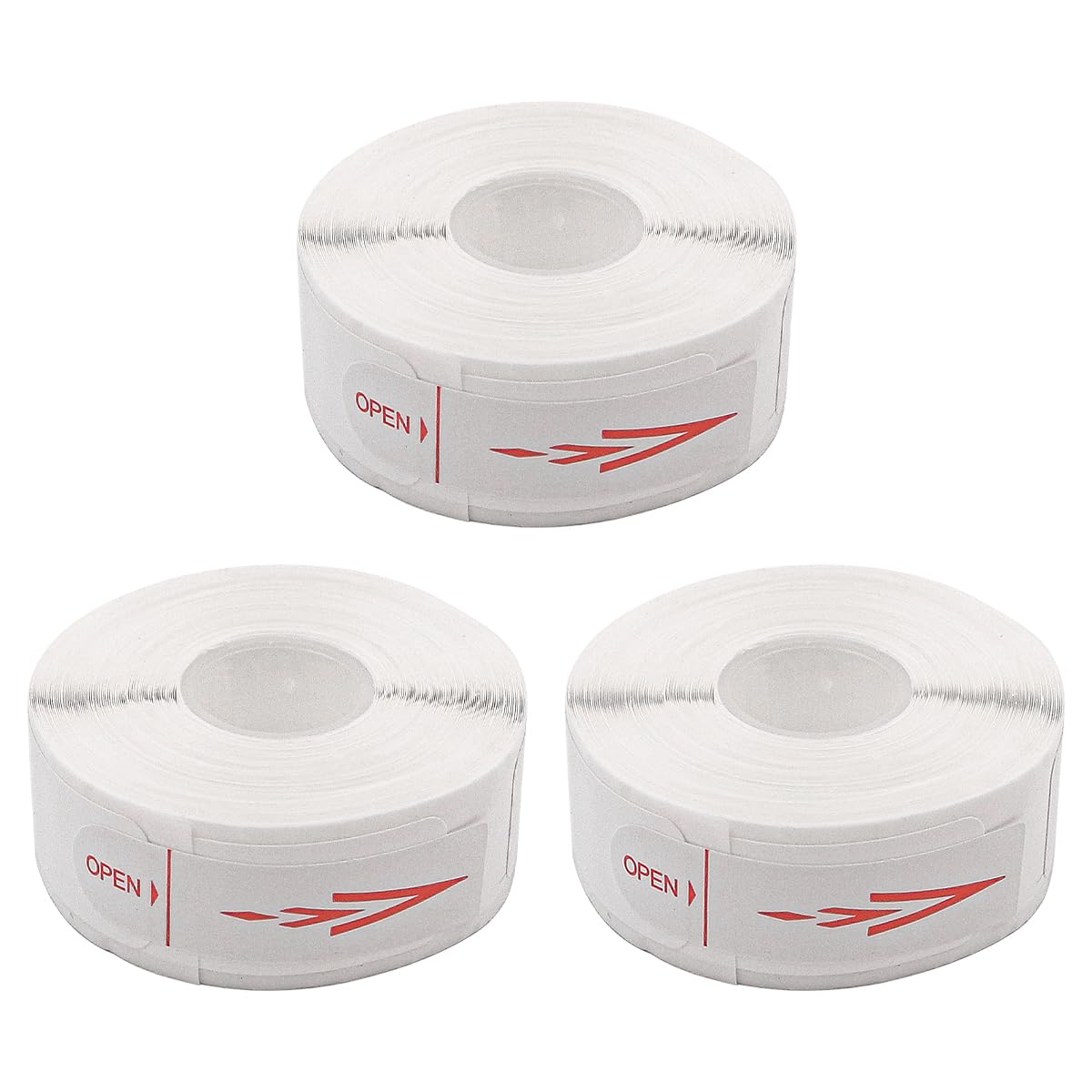 Namvo 3 Rolls 12mm x 40mm self-Adhesive Thermal Label Tape Compatible with P15 Label Printer 160 Labels/roll（White）
