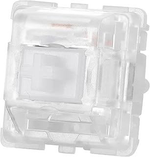 HUFFA Interruptor Lineal Negro 58.5g 63.5g Interruptor Lineal Negro de Nylon Completo Interruptor T1 Interruptores lineales Blancos, Rojos y Amarillos (Axis Body : 70pcs, Color : White 45g)