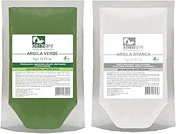 Kit Argila Branca E Argila Verde 1kg Cada - Dermare