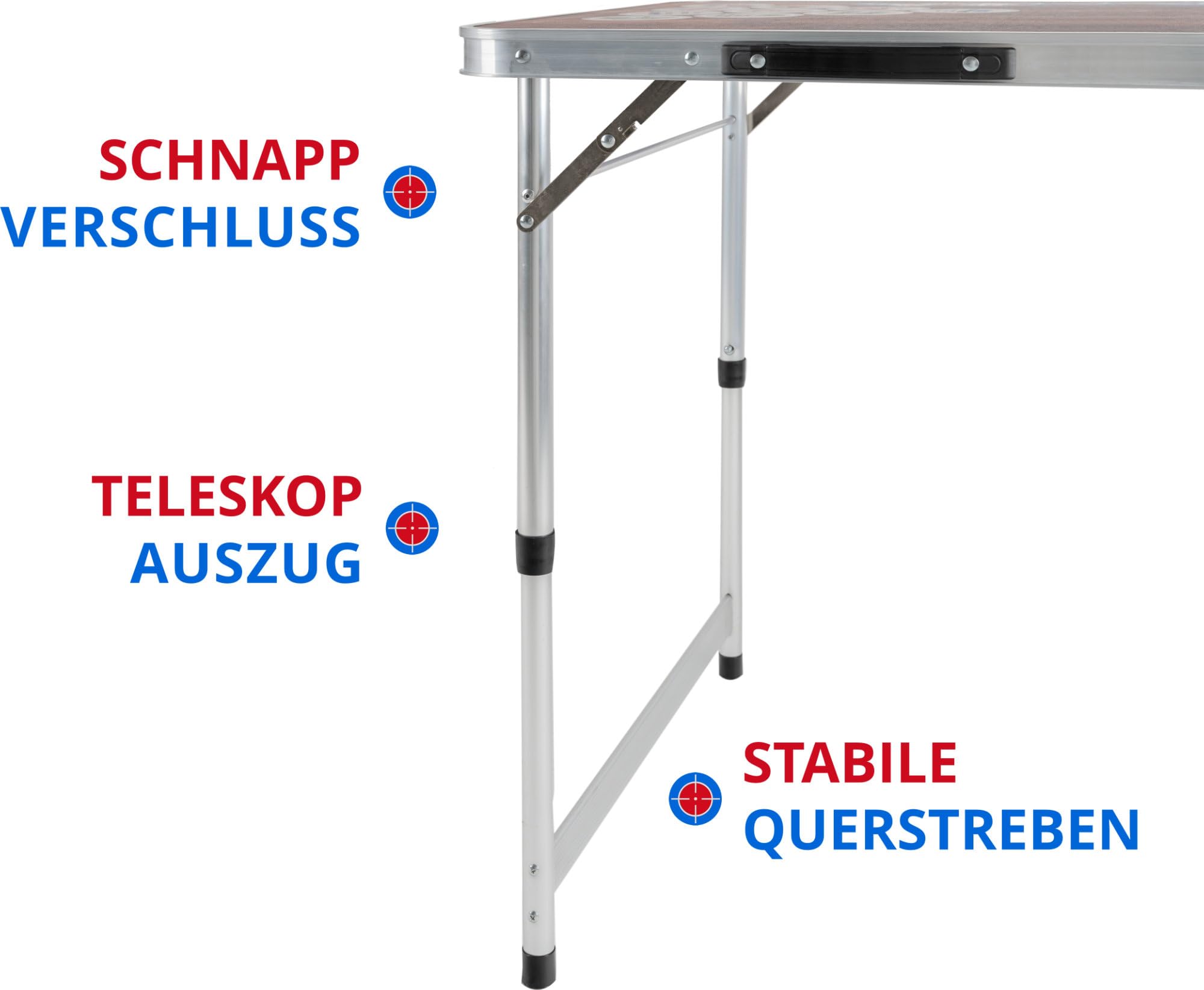 Stagecaptain Table Beer Pong Bavaria, Facile à Nettoyer, 6 balles de Jeu