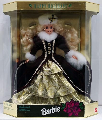 Mattel Felices Fiestas Barbie Navidad 1996