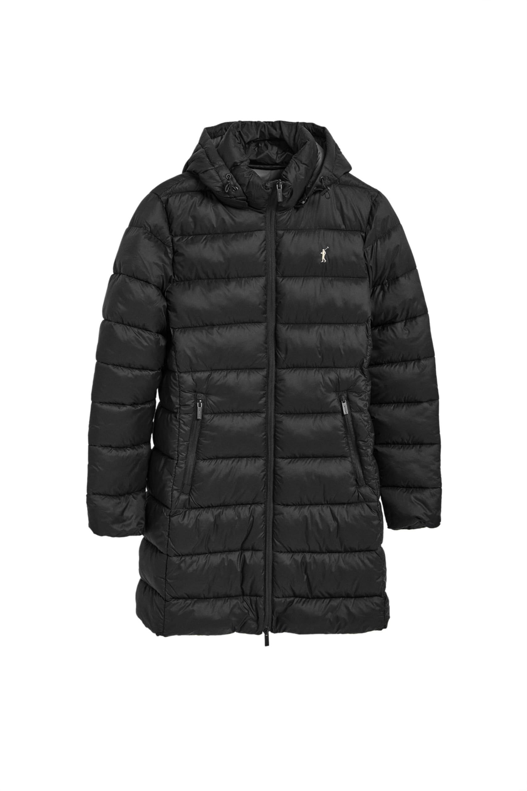 Polo Club Cappotto Ultraleggero da Donna con ricamo e chiusura a Zip - Giacca Invernale