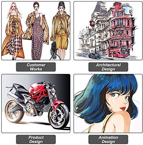 121 Colors Dual Tip Alcohol Based Art Markers,120 Colors Plus 1 Blender Permanent Marker 1 Marker Pad With Case Perfect For Kids Adult Coloring Books Sketching Card Making… #TOP6