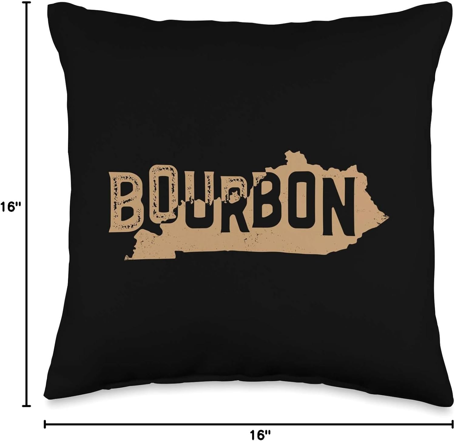 Kentucky State Bourbon Whiskey Drinking graphic Throw Pillow
