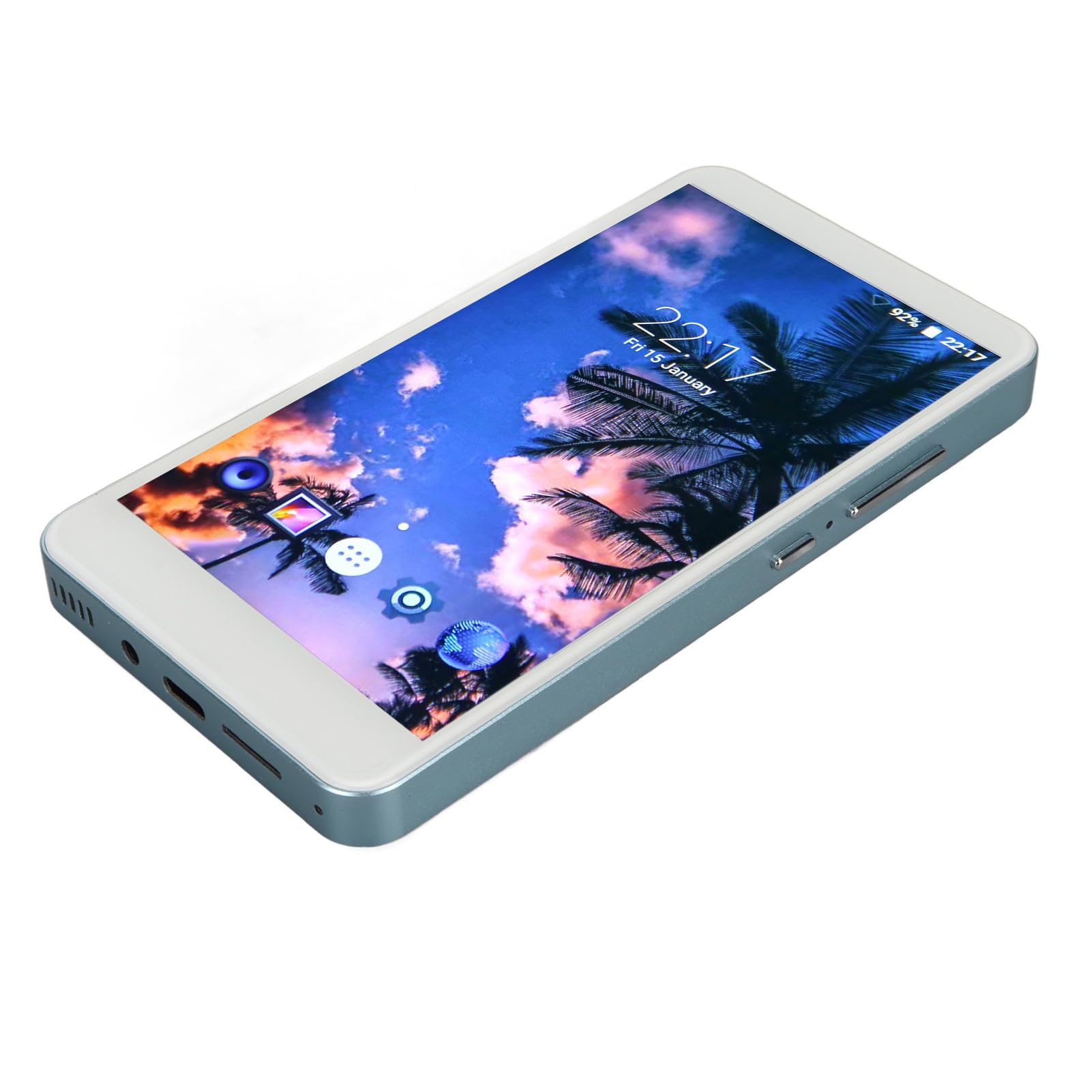 Cryfokt Reproductor MP4 Portátil con Pantalla HD de 5,0 Pulgadas para Reproducción de Música y Vídeo, Adecuado para Viajes y Deportes (Blue)