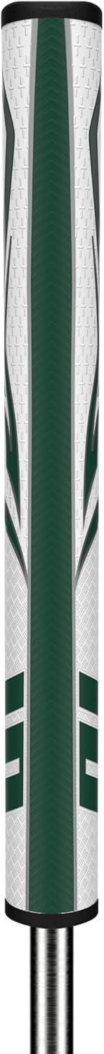 SuperStroke Zenergy Pistol Golf Putter Grip with No Taper Enhanced SPYNE Technology, New Multi-Zone Texturing and Tech-Port