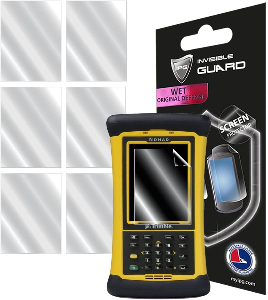 IPG for Trimble Navigation Nomad 900LE Rugged Handheld Computer (6 Units) Hydrogel Screen Protector Invisible Ultra HD Clear Film Anti Scratch Skin Guard - Smooth/Self-Healing/Bubble -Free for Nomad