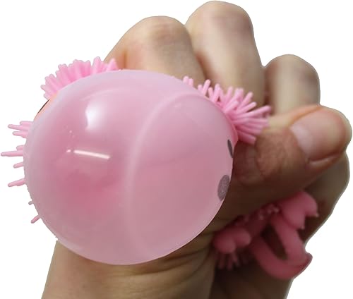 Miniatura 5 de Juego de 4(3") lindo Mini Animal Puffer bolassensorial y bolas de estrésOT autismo SPDRana, Perro, cerdo, pato