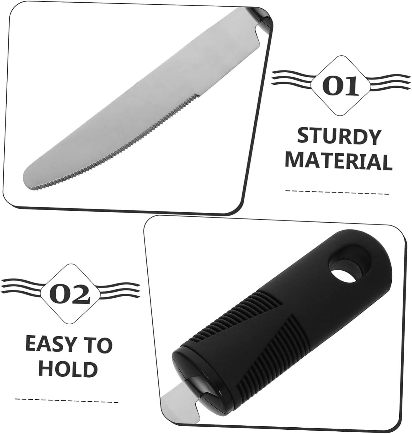 Adaptive Utensils Set 3pcs Stainless Steel Bendable Silverware
