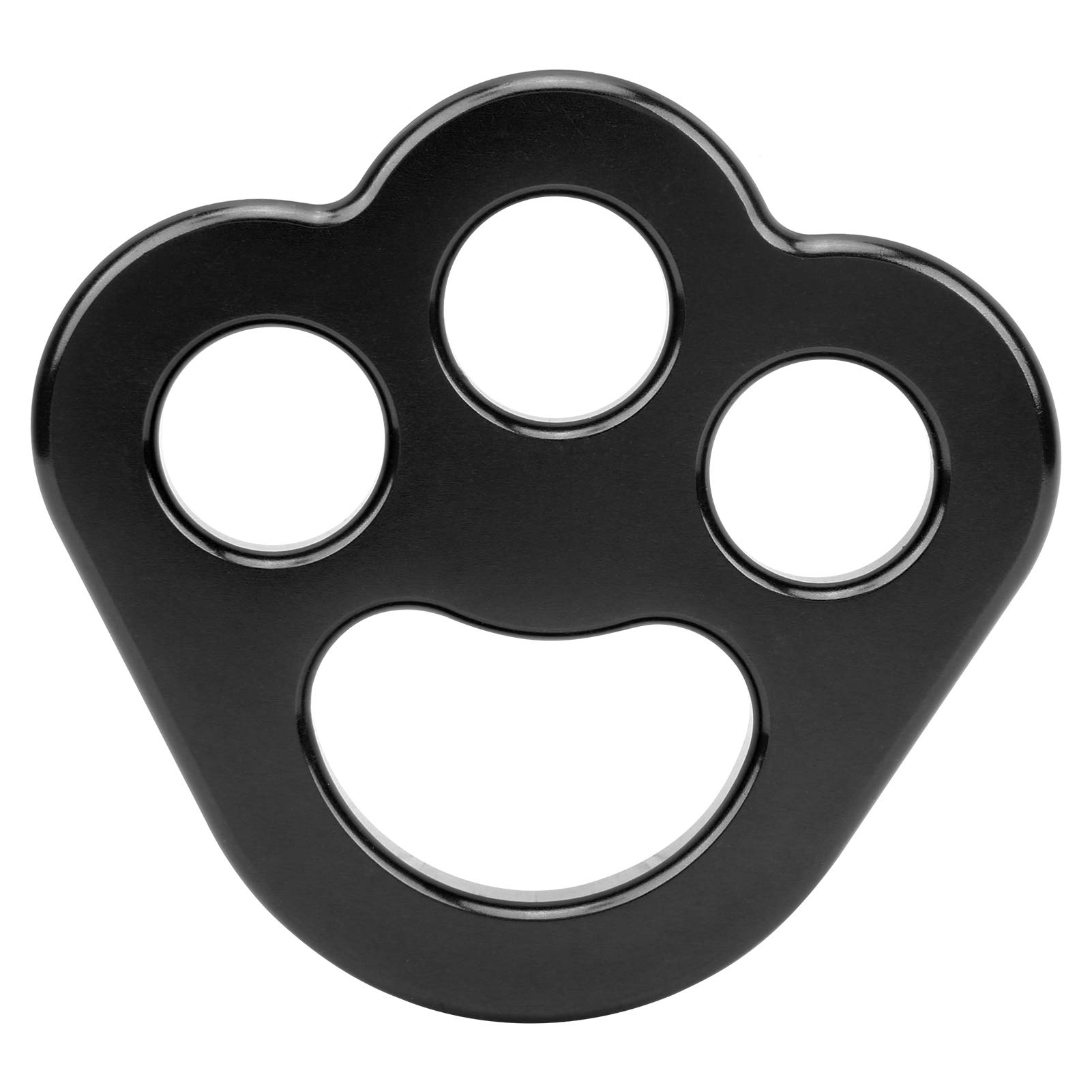 YOUTHINK Rigging Plate, WearResistant, Climbing, Anchor Plate, Anchor Divider, Smooth, High Strength, Safe, Aluminum Alloy (Black)