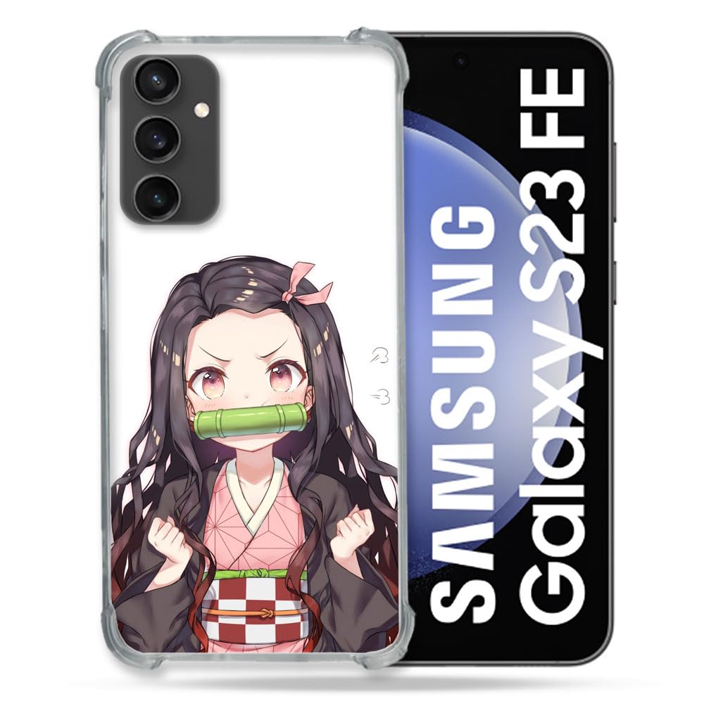 Cokitec Reinforced Case for Samsung Galaxy S23 FE Manga Demon Slayer Nezuko