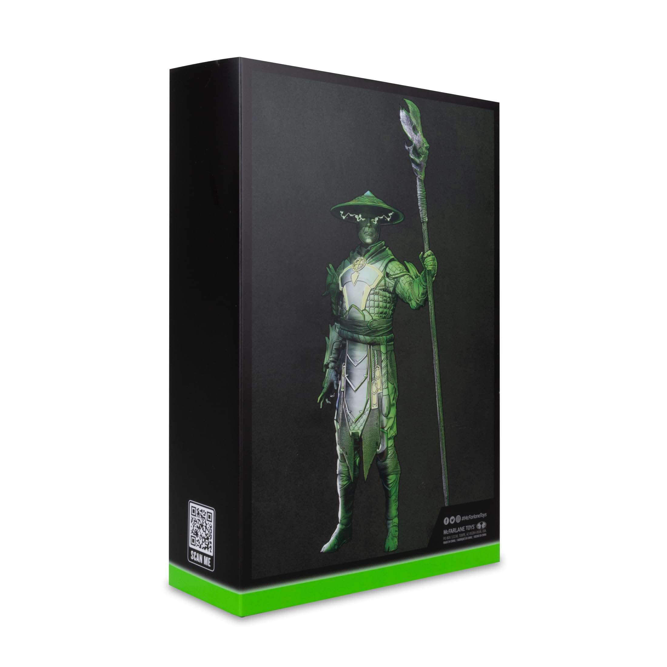 Mortal Kombat Actionfigur Glow in the Dark Edition Raiden (Gold Label) 18 cm