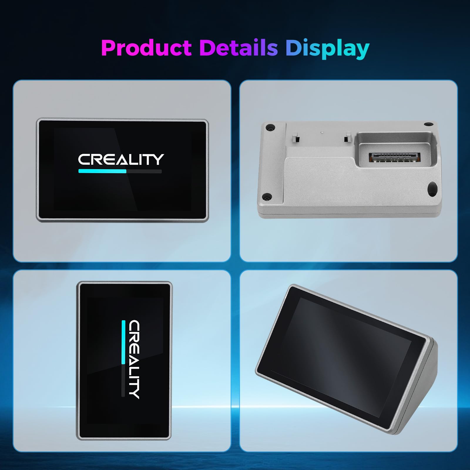 Creality Kit touch screen originale K1 Max, display LCD da 4,3 pollici HD 480 x 400, pannello touch capacitivo reattivo per stampante 3D Creality K1 Max (non per K1 Max 2025)