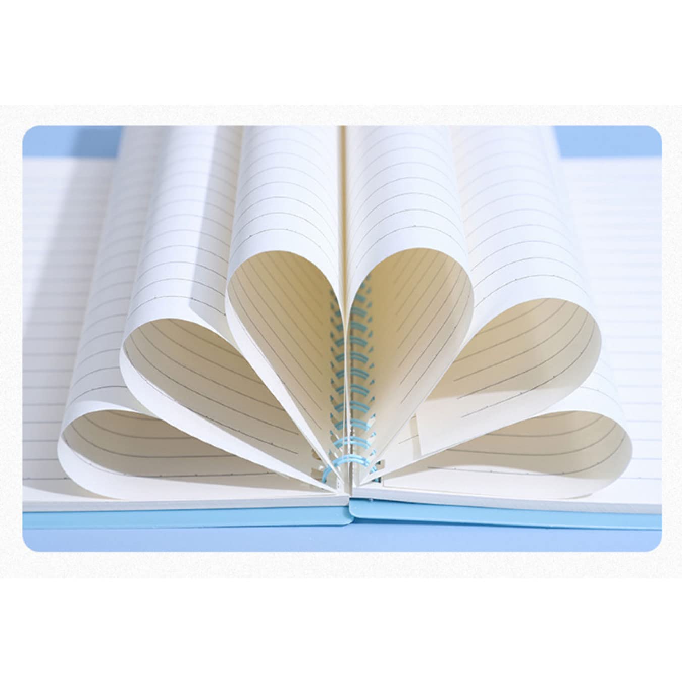 Amazon | QQZSG ノート リングメモ帳 ピンク 横罫 A5 5冊パック リング