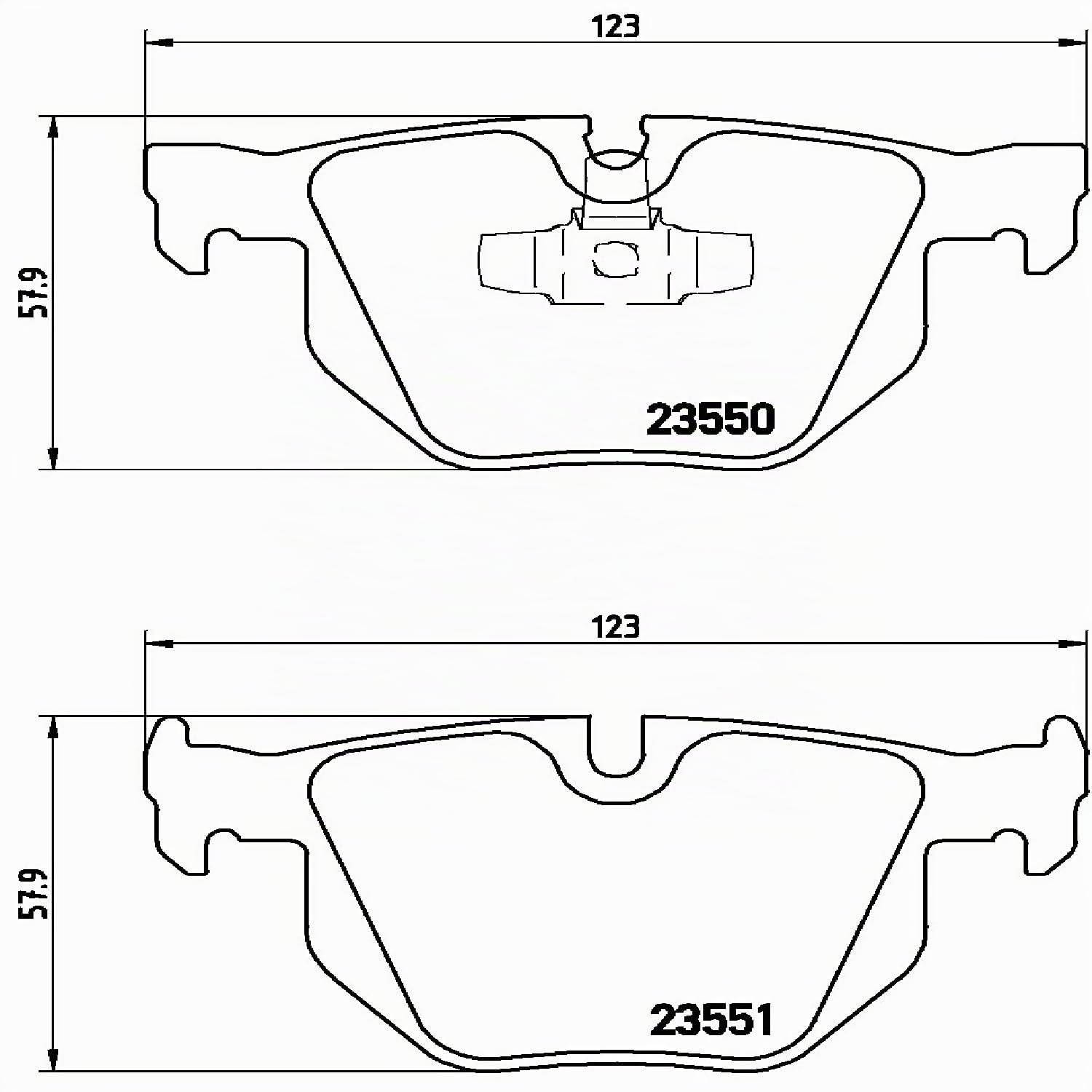Brembo P06039 Plaquettes de Frein Arrière