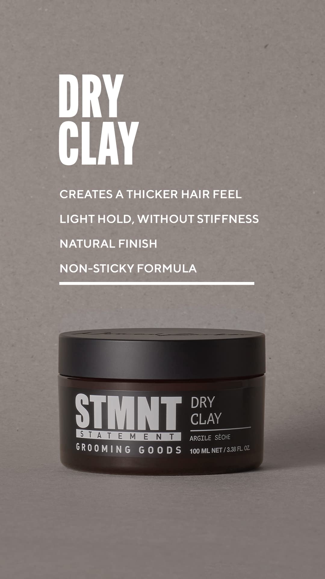 STMNT Grooming Goods Dry Clay, Beige, 100 g (Pack of 1) - Image 3