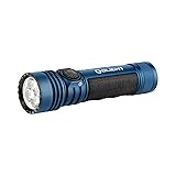 OLIGHT Seeker 4 Pro LED Taschenlampe mit Holster, 4600 Lumen 260 Meter, USB-C Wiederaufladbare Lampe 15 Tage Akkulaufzeit, Tragbare Handlampe für den Alltag,Outdoor(Blau Kaltweiß)