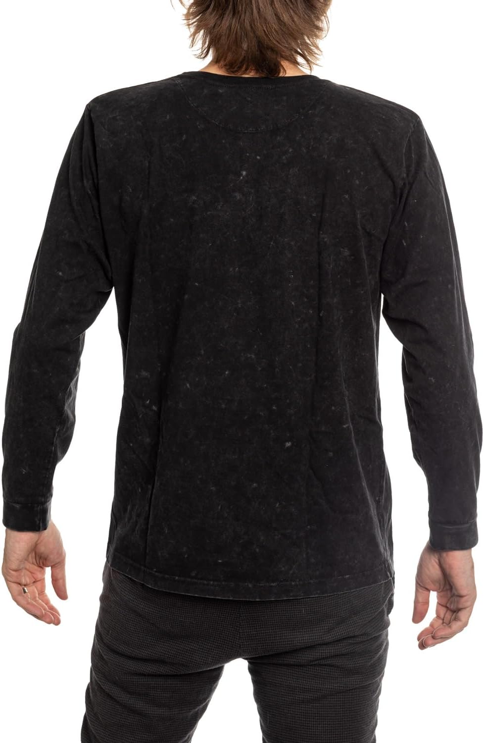 Calhoun NHL Surf & Skate Mens Acid Wash Long Sleeve Cotton Shirt - Image 2