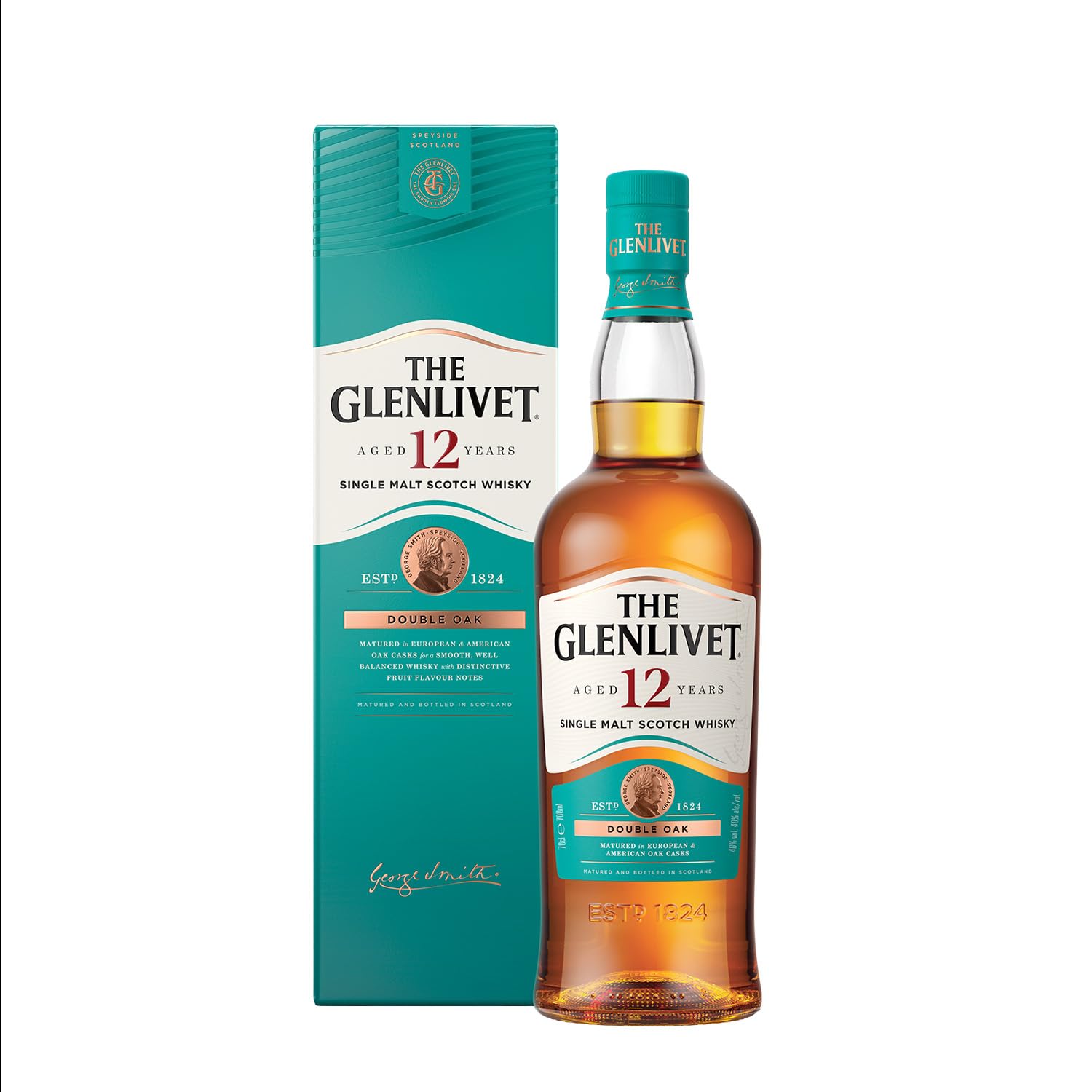 The Glenlivet 12 Year Old Single Malt Scotch Whisky (Double Oak