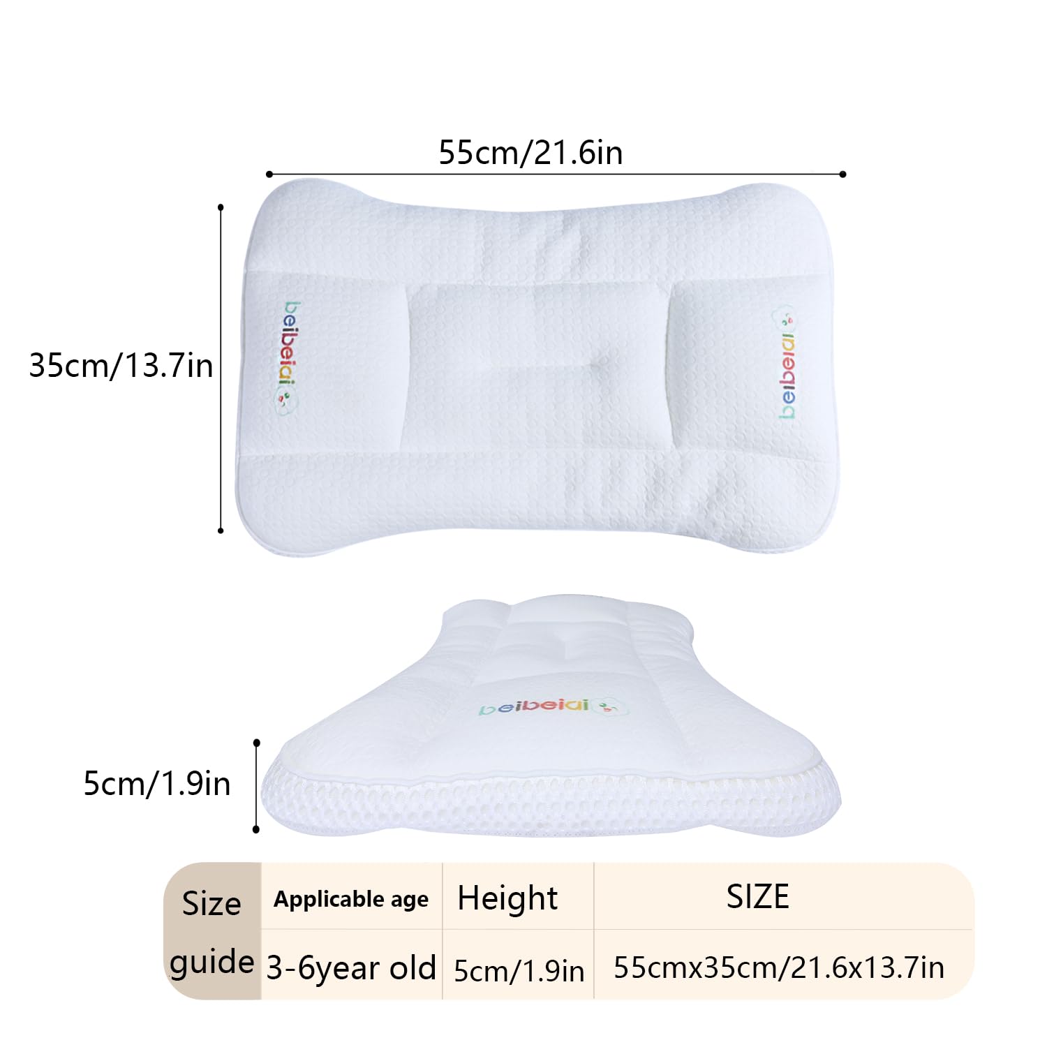 Kids Pillow, Kids Pillows for Sleeping, Baby Pillow, Toddler Pillows, Baby Pillows for Sleeping for Newborn, Toddler Pillow 1-6 Year Old, Machine Washable (3-6 Years Old)