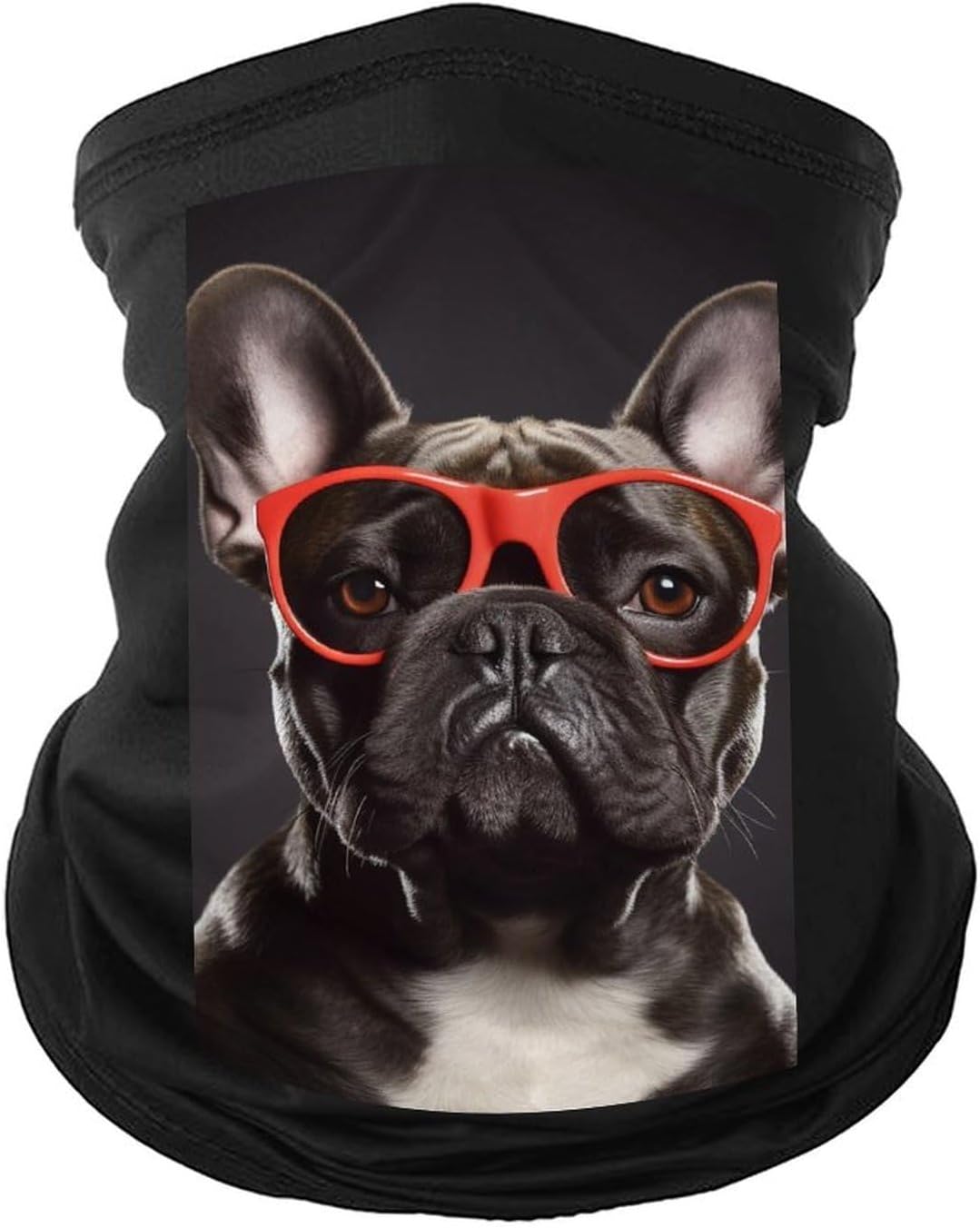Cycling Neck Gaiter Upf 50+ Sun Protection Cooling Quick-Dry Balaclava French Bulldog Face Mask Breathable Bandana for Biking Motorcycle Running Hiking & Outdoor Work