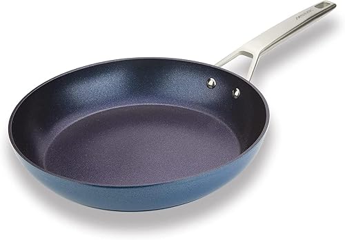 Miniatura 24 de MsMk - Sartén antiadherente pequeña azul de 8 pulgadas, sartén duradera para huevos y tortillas, revestimiento antiadherente de titanio y diamante
