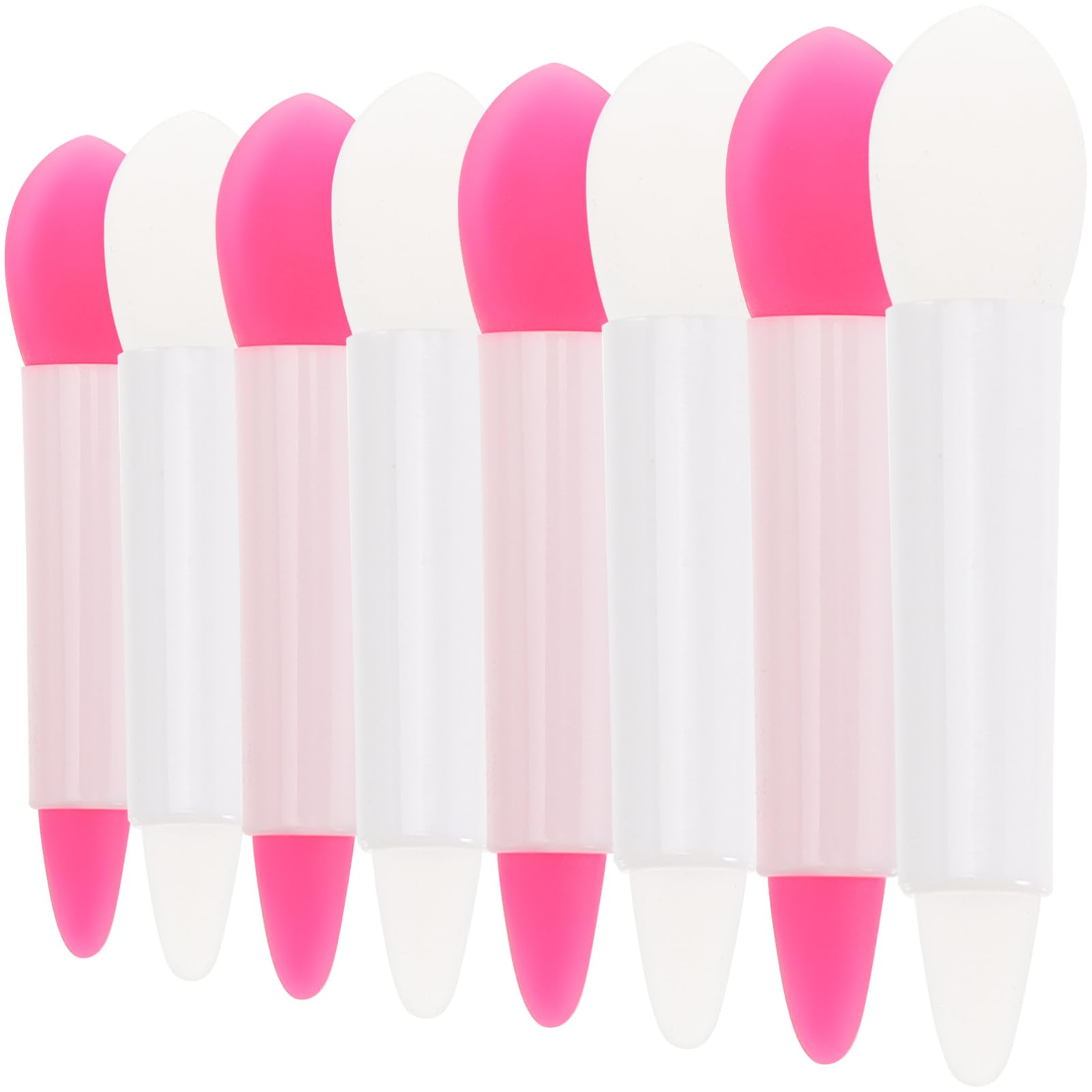 IWOWHERO Essential Makeup Tools 16pc Silicone Brush Set Lip Brush Eye Shadow Spoon Cream Spoon for Makeup Application