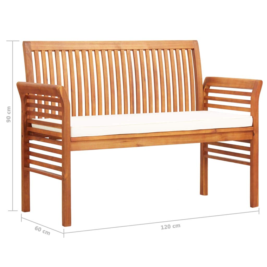 Festnight Panchina Da Giardino In Legno E Ghisa - Stile Vintage, 120 Cm, Per Esterni E Terrazzo