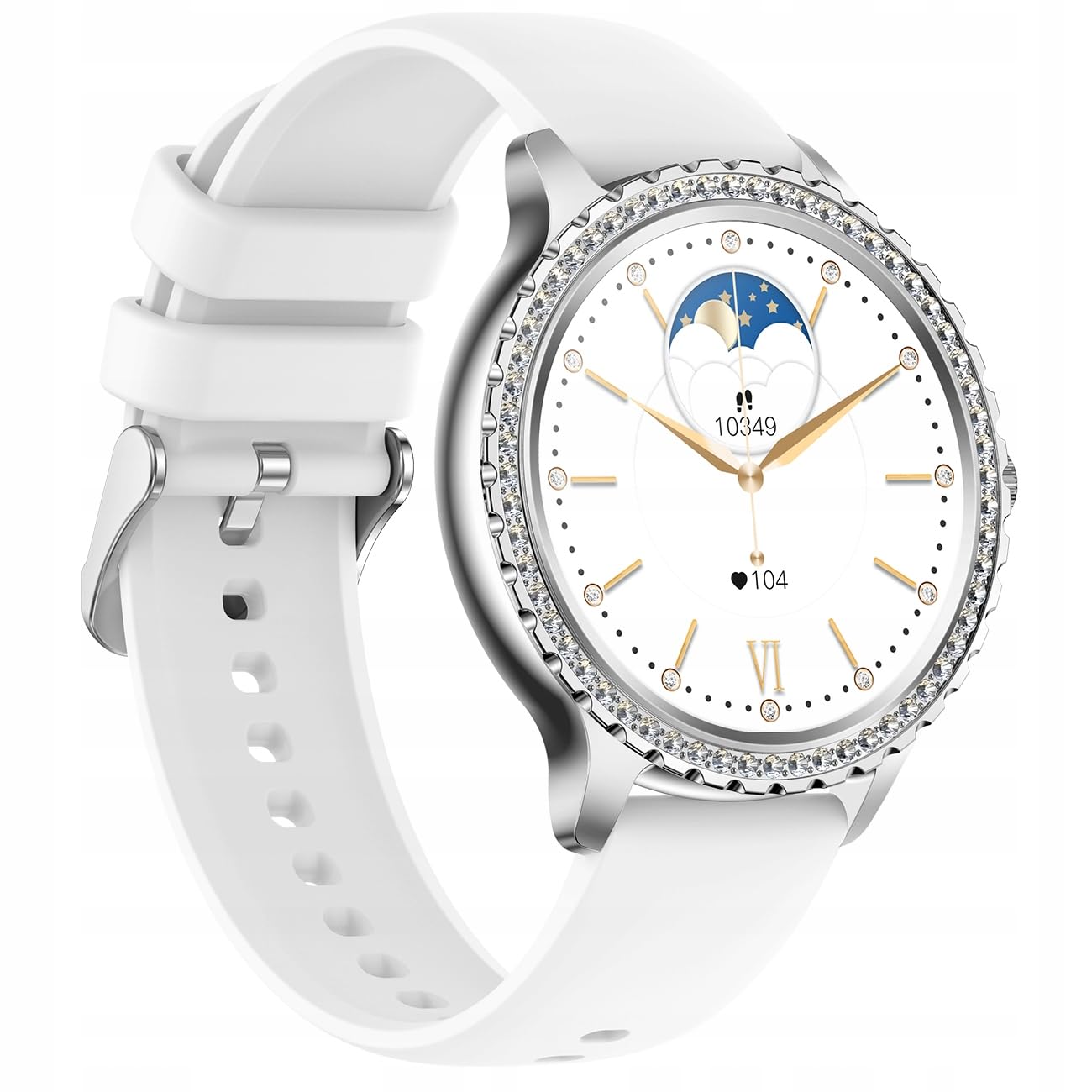 SMARTWATCH DAMSKI ZEGAREK CIŚNIENIOMIERZ PULS POLSKIE MENU POŁĄCZENIA TEL
