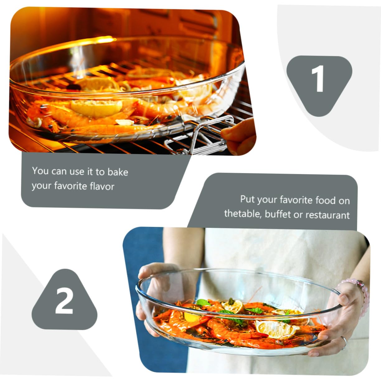 Ovale Glas Auflaufform Mikrowellengeeignet mit Deckel Hitzebeständig als Servierteller für Obstsalat und Backofen