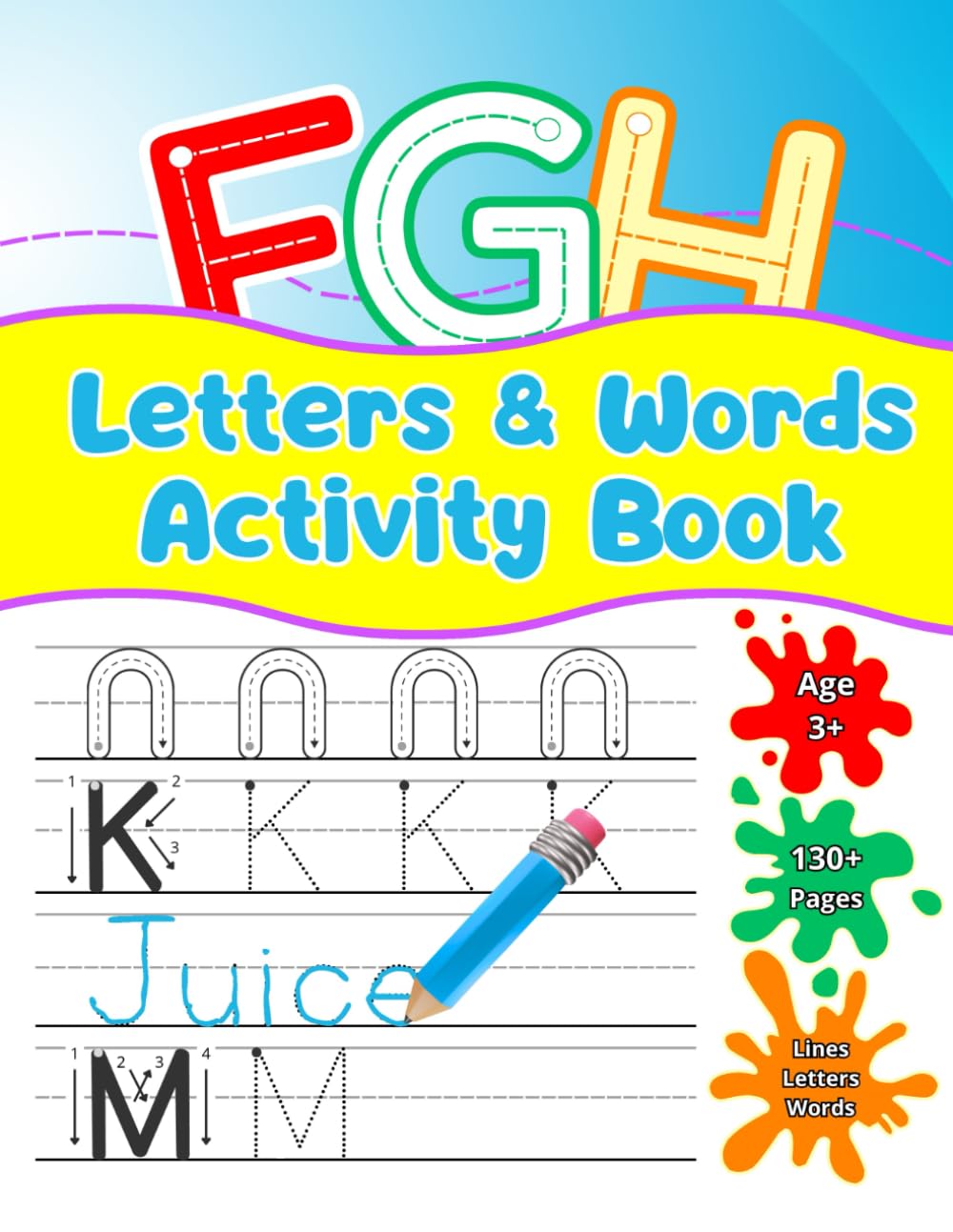 Letters & Words, Activity Book: Alphabet Tracing Activity Book for Ages 3+ | Learn to Write Letters and Words Through Fun Practice