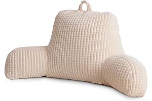 A Nice Night Reading Pillow Bed Wedge Large Adult Children Backrest with Arms