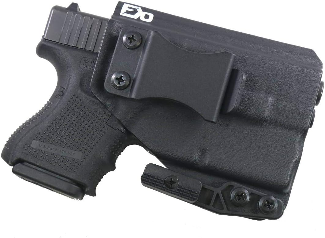 FDO Industries (Formerly Fierce Defender IWB Kydex Holster Compatible with Glock 26 w/ TLR6 -The Paladin Series -Made in USA-