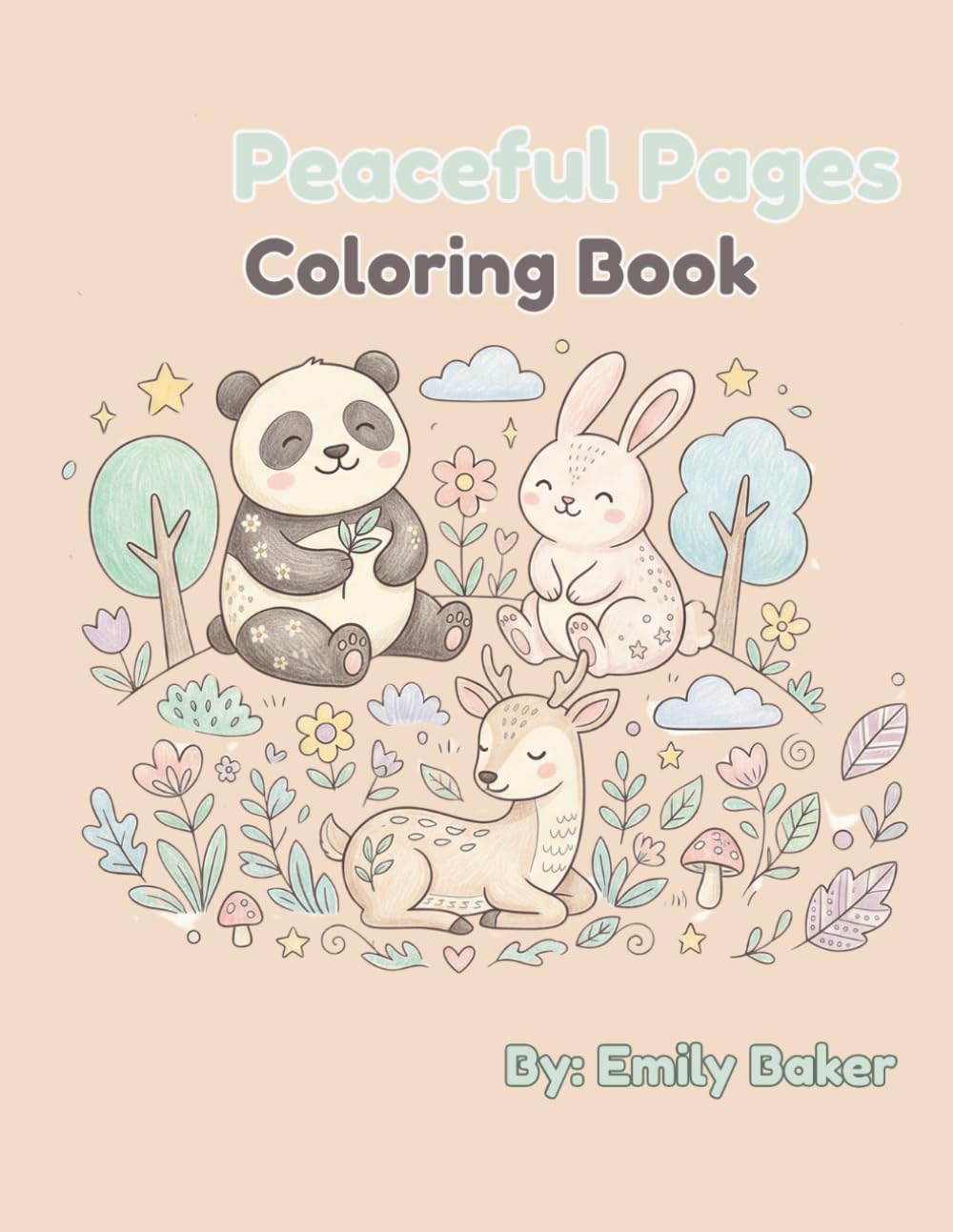 Peaceful Pages: Coloring Book