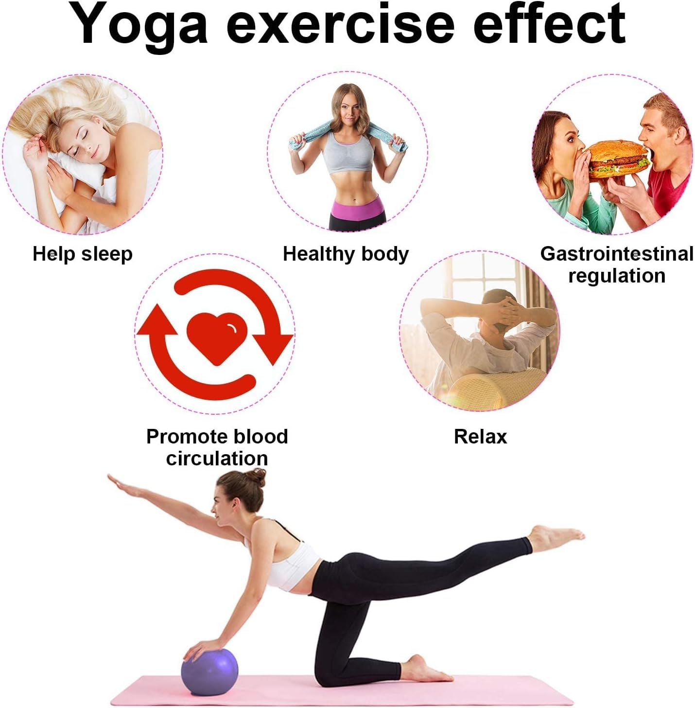 PulseIT Yoga Ball - Balance & Core Strength -9