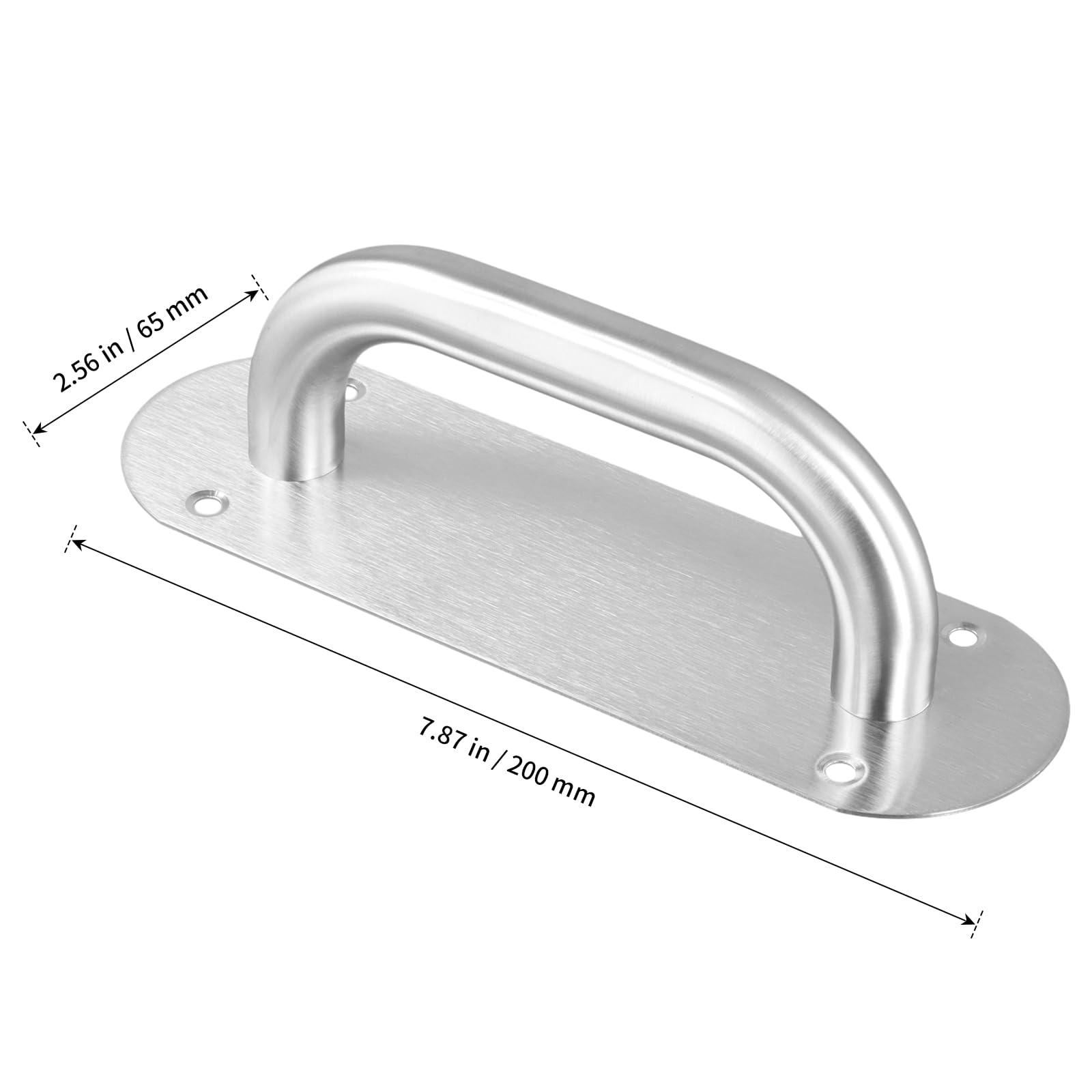 HONYUET 8PCS 200x65mm Sliding Door Handles, Heavy Duty Stainless Steel Pull Push Door Handles with Screws, Heavy Duty Door Pull Handle Hardware for Barn Shed Toilet Door - Image 2