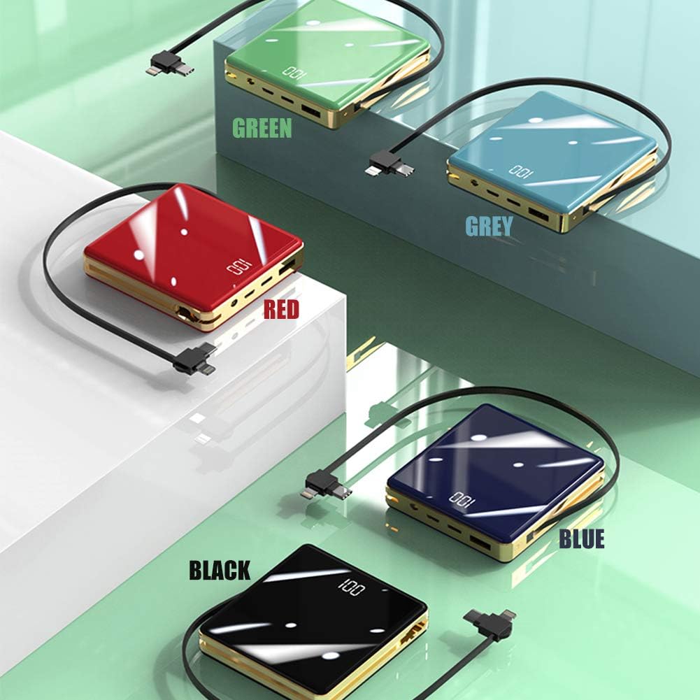 OYEAELX 3 in 1 with Built in Cable Portable Charger 15800mAh Cell Phone Battery Backup Ultra Slim Mini Power Bank with LCD Display Compatible with iPhone iPad Android Samsung Galaxy and More - Image 7