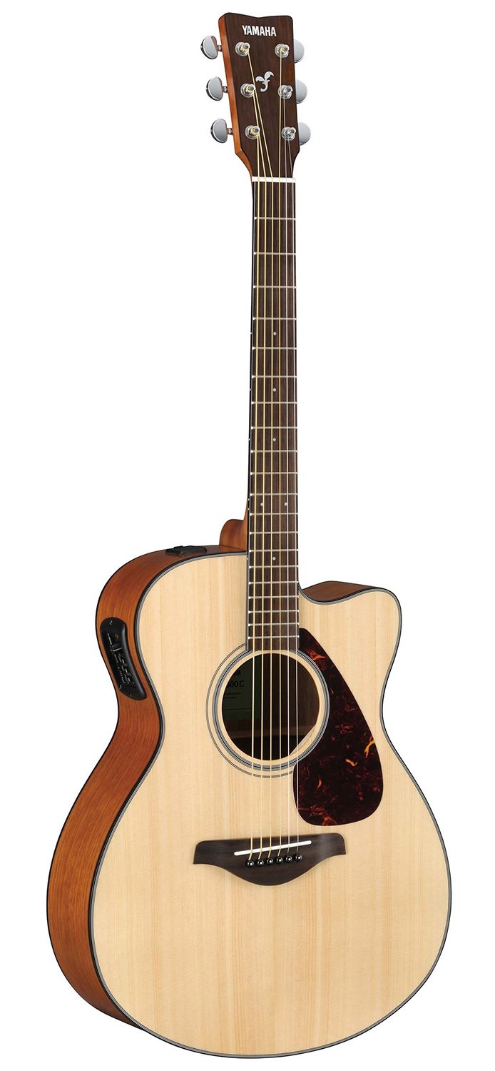 Yamaha FSX800C Small Body Acoustic-Electric Guitar Bundle with Gig