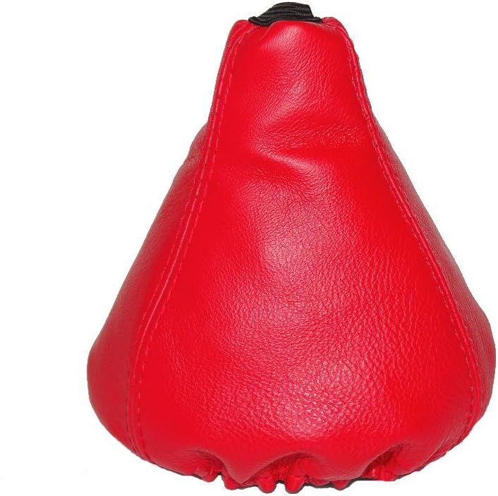 For Fiat 500 ABARTH 2007-2015 Manual Shift Boot Red Leather