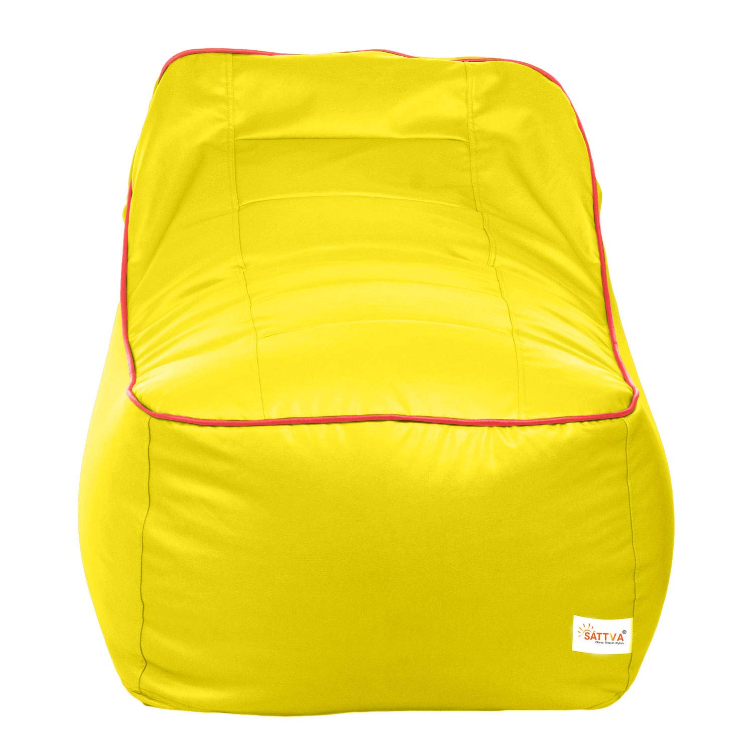 Sattva Rester XXXL Bean Bag Cover Without Beans - Yellow-picture-10
