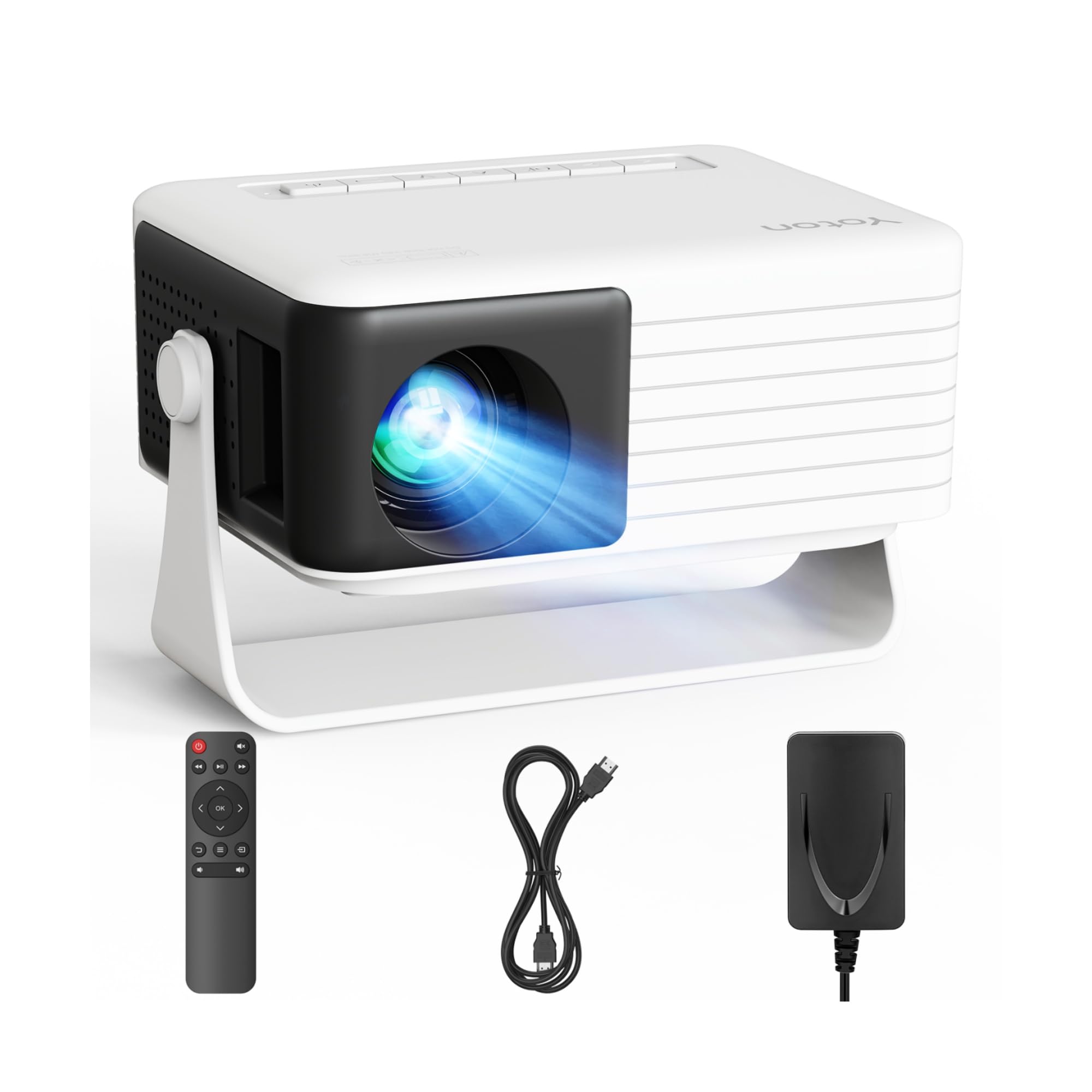 Yoton Y3 Mini Projector Portable 15000 Lumens for Movie Nights, Immersive 1080P Home Cinema Easy Installation with Phone Black