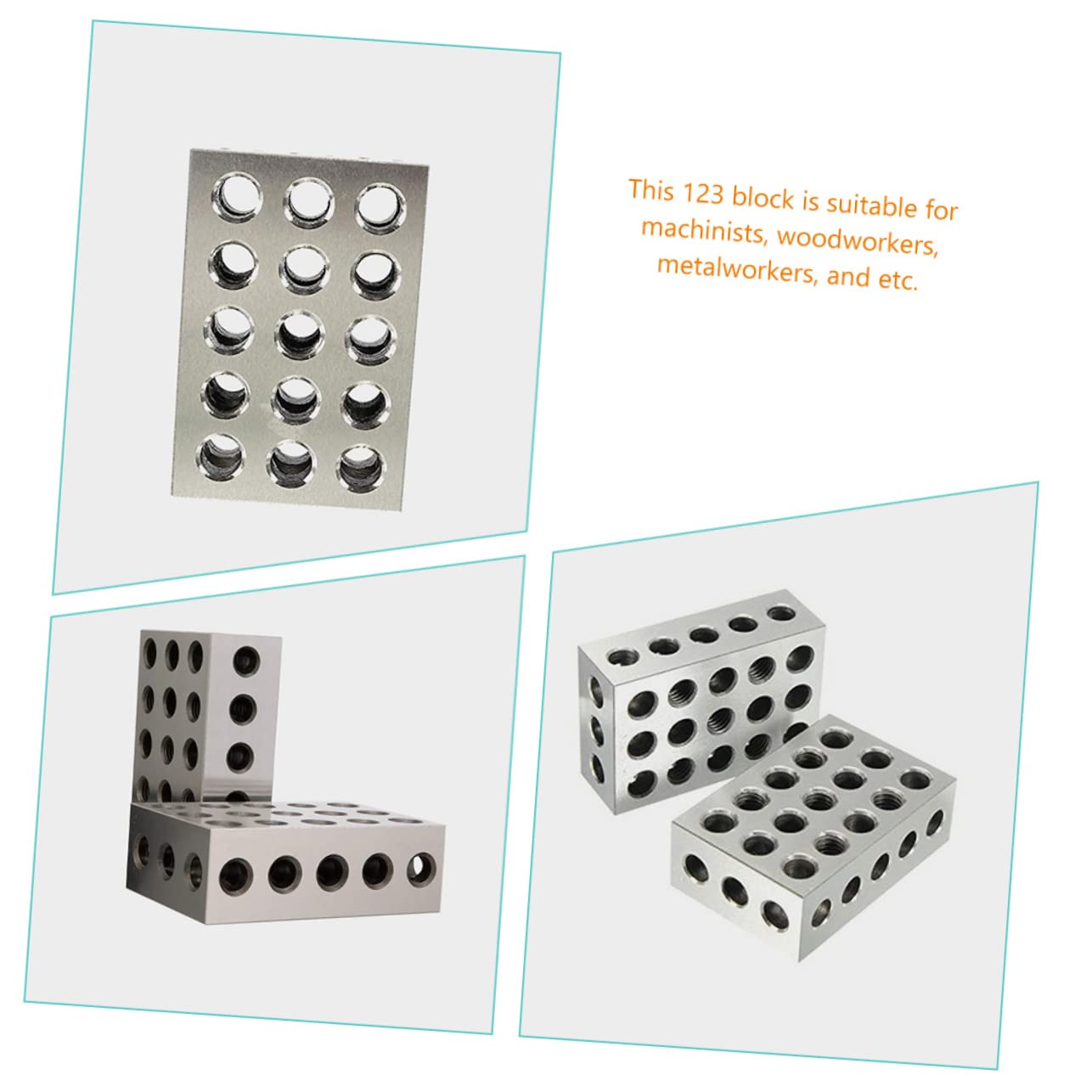 2stücke Präzisionsblock Aus Stahl Für Fräsmaschine Konturblock Parallelunterlage Für Stahlschraubstock Zum Fräsen Und Bohren