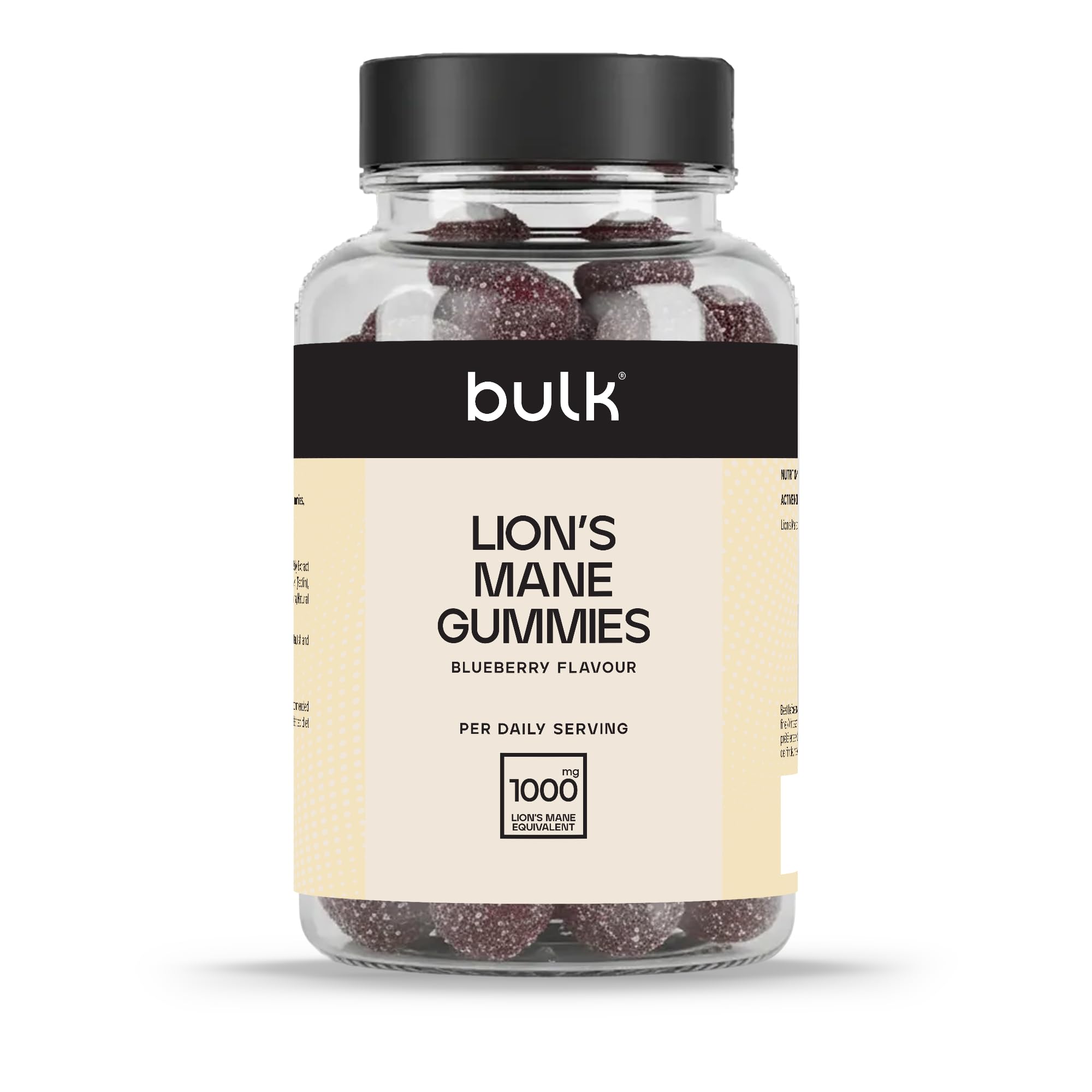 Bulk Lion's Mane Gummies, Nootropic Supplement, 1000 mg