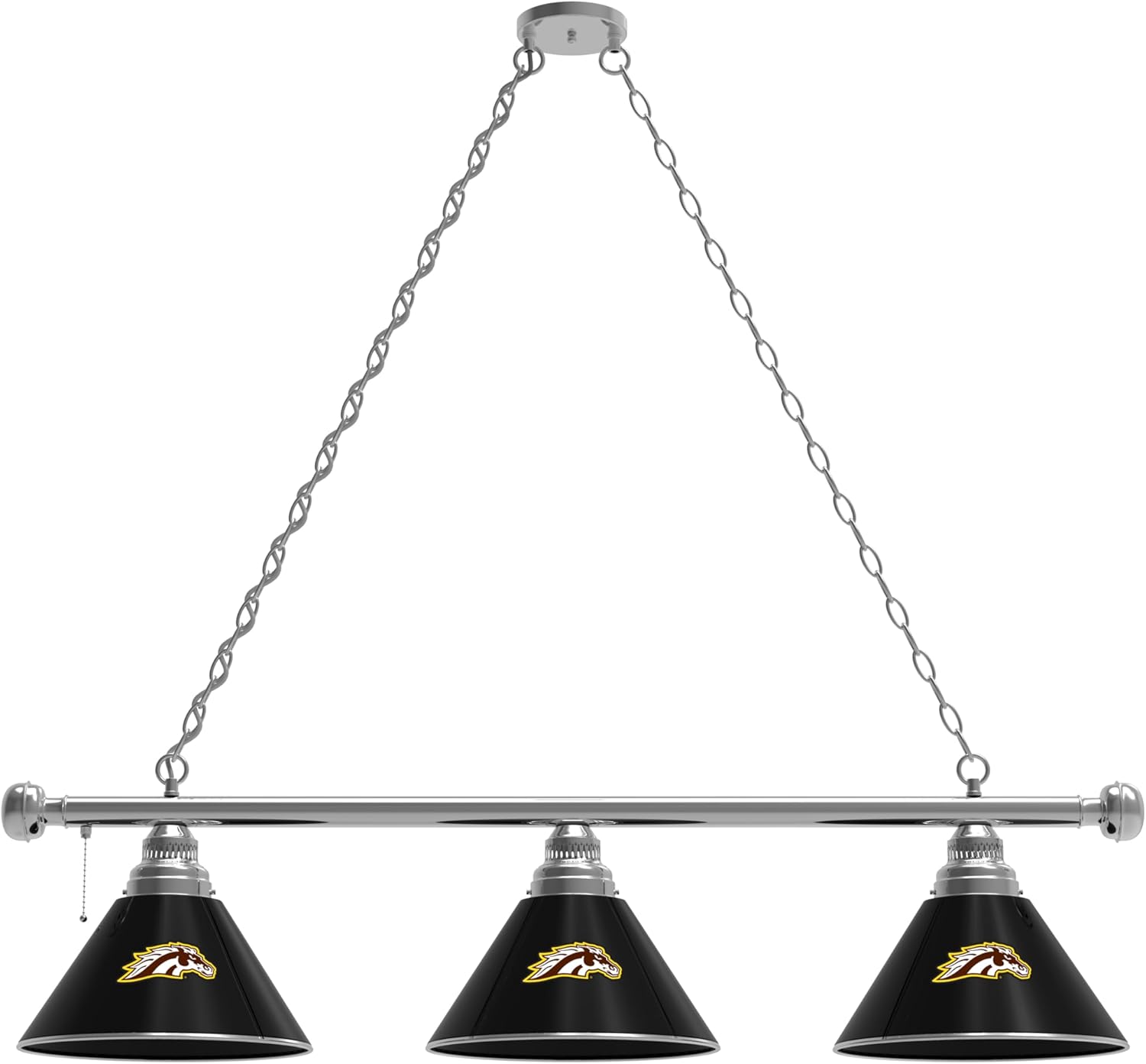 HBS Western Michigan 3 Shade Billiard Light by The Holland Bar Stool Co.