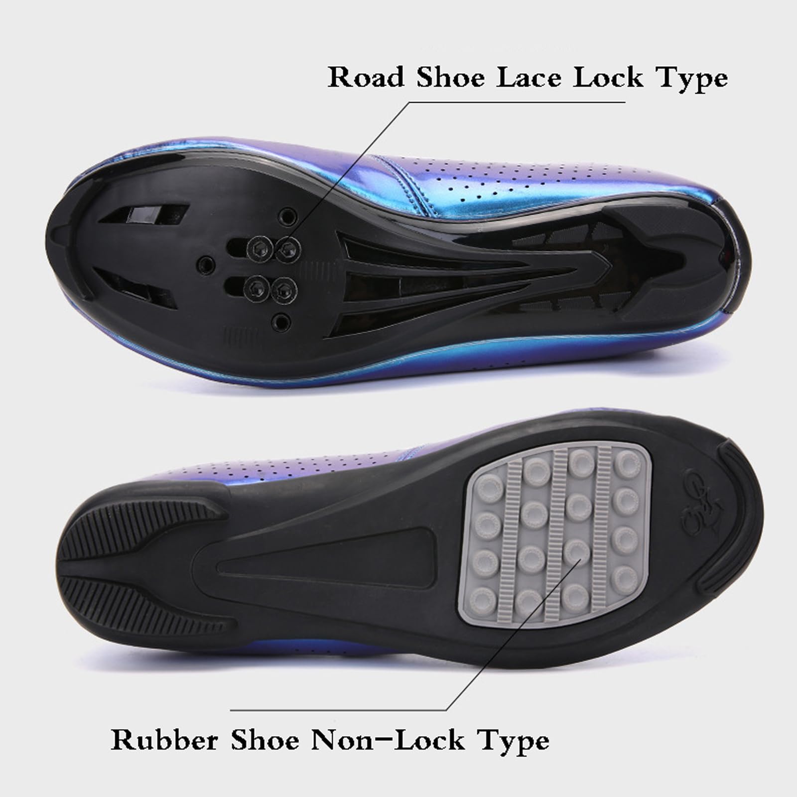Yummsion Chaussures Cyclisme Route Homme Femme - Chaussures Vélo Sport Antidérapantes