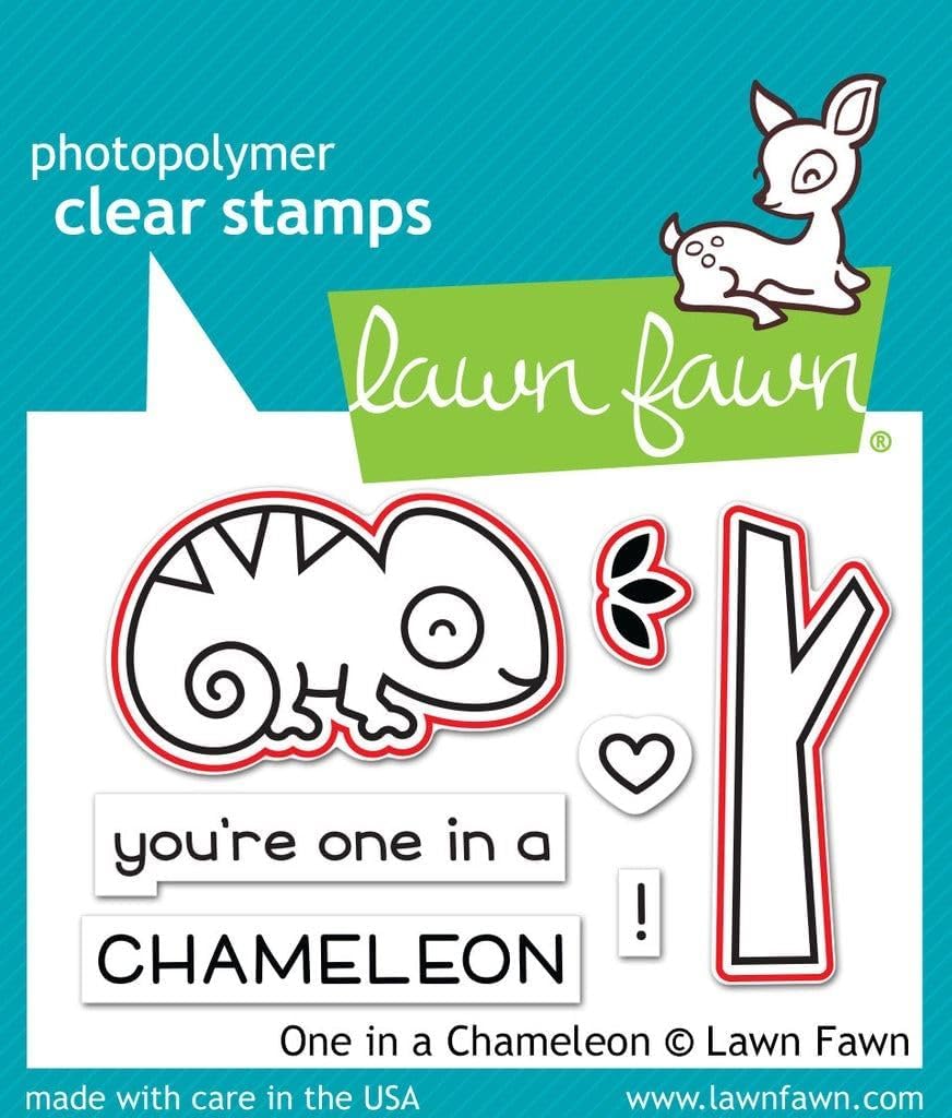 Lawn Fawn Clear Stamps 3"X2" - LF1549 One in A Chameleon