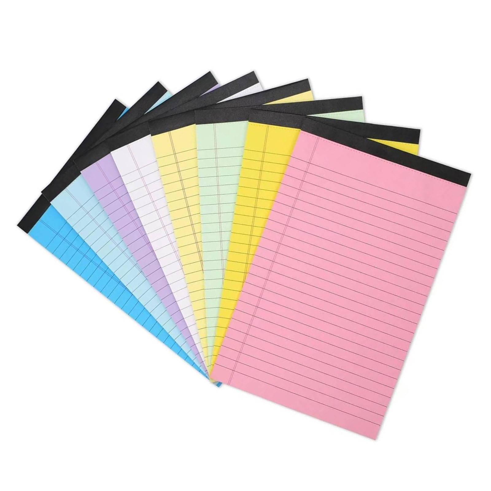 8 blocs de notas de bolsillo, bloc de notas coloridos, bloc de notas rayado, bloc de notas
