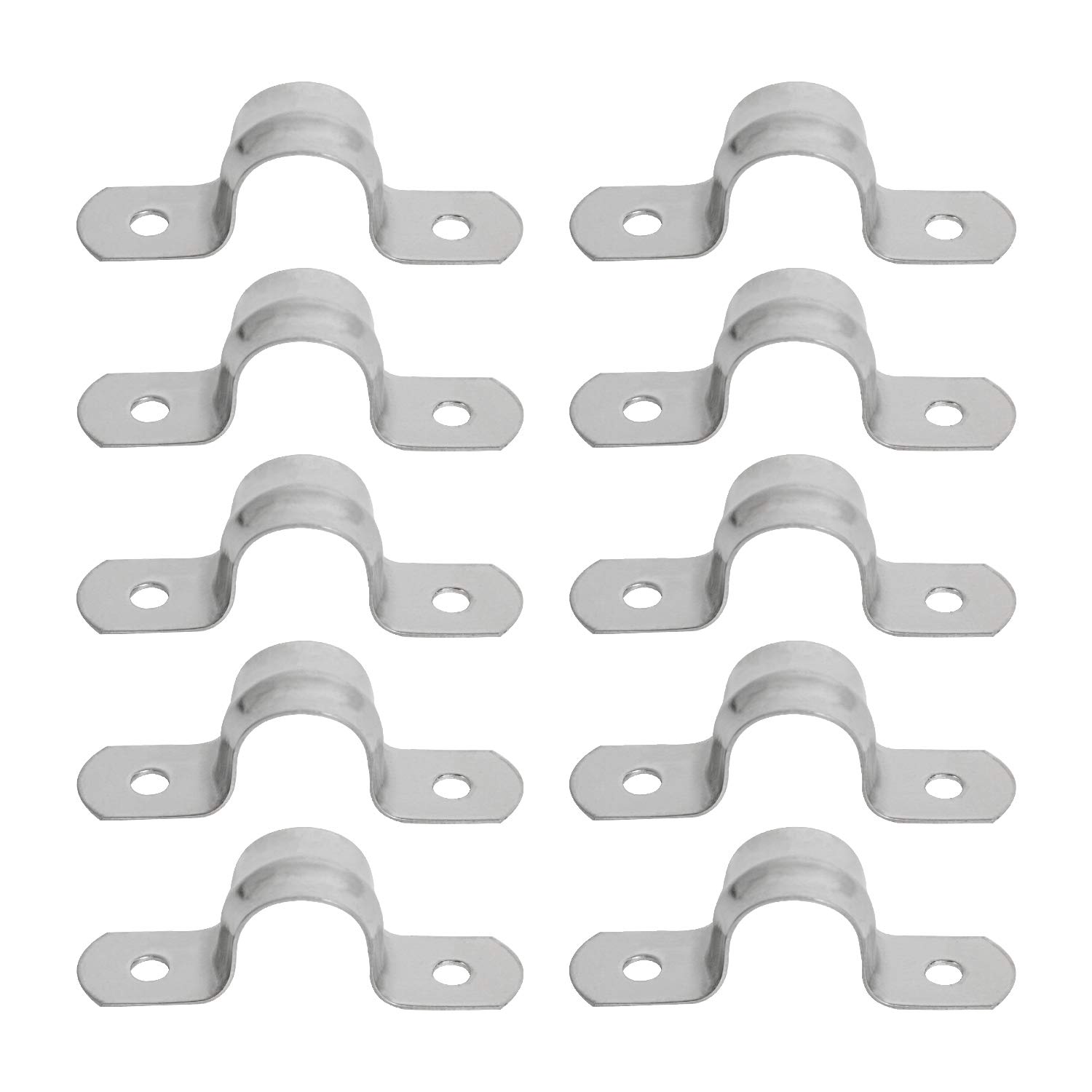 Edelstahl-Rohrklemmen 12 Mm – 10 Stück, U-Form, Für Rohre & Kabel