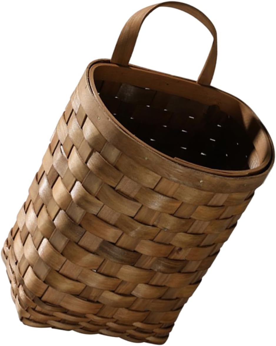 3pcs Hanging Storage Basket Woven Vegetable Baskets Wall for Kitchen Decor