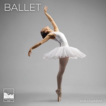 Ballet 2026 Wall Calendar | 12" x 24" Open Calendar | Dance Photography Thick & Sturdy Paper for Organizing & Planning | Office Kitchen Decor or Gift | Pacific Waters Press